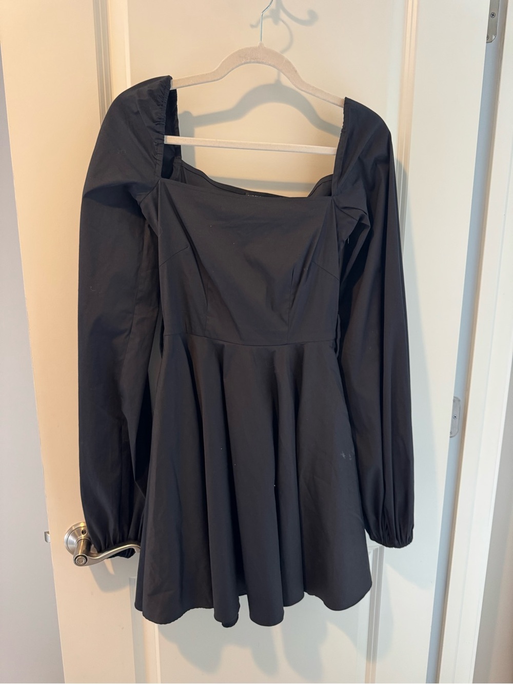 Caroline Constas Black Square-Neck Mini Dress | XS